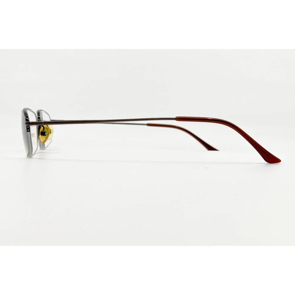 Envision Eyeglasses Frames Mens Brown Metal Half Rim EN 7659 49-19-140